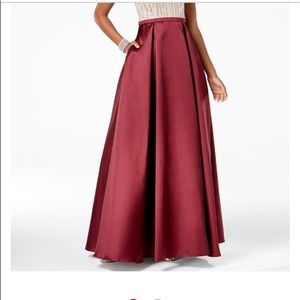Burgundy Evening Gown